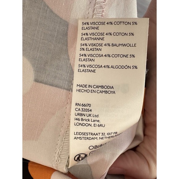 ANTHROPOLOGIE Printed Strapless Slim Ruched Dress Size Medium M - Picture 10 of 10